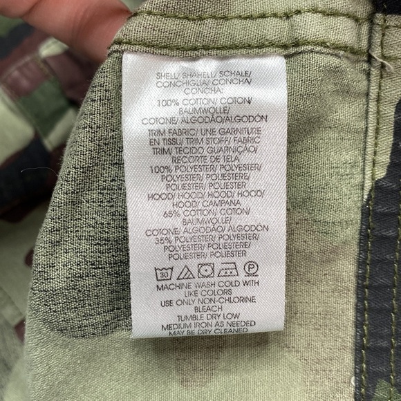 All-Son Camo Hooded Full Zip Sweatshirt Urban Outfitters Size Small - Picture 4 of 5